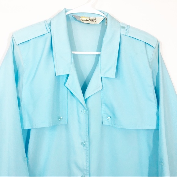 VINTAGE DIANE VON FURSTENBERG BUTTON DOWN SHIRT - Picture 2 of 7